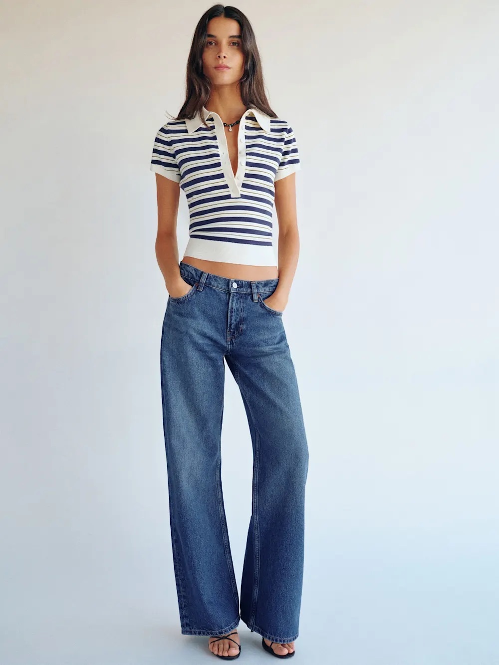 Reformation Cary Low Rise Slouchy Wide Leg Jeans - Maggiore Size 28